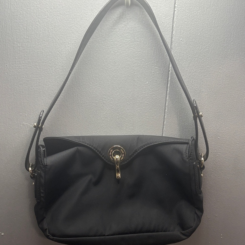 kate spade Black Shoulder Bag with Gold Hardware Turn-Lock